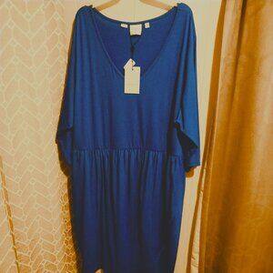 Junarose blue casual knee length dress